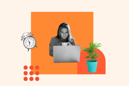 woman on computer learning about webhooks