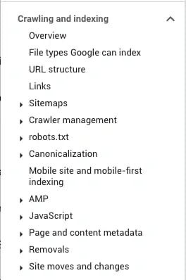 crawling and indexing