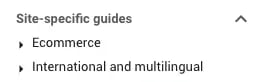 Site specific guides