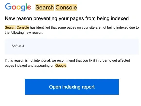Google Search Console at site indexing