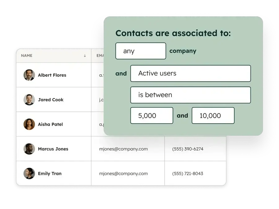 marketing hub email list segmentation