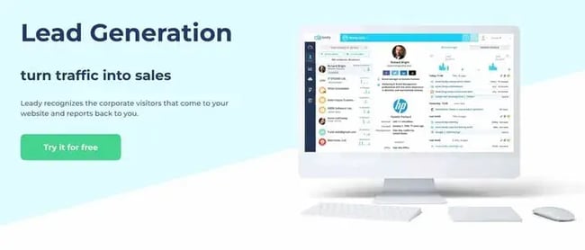 website activity, leady