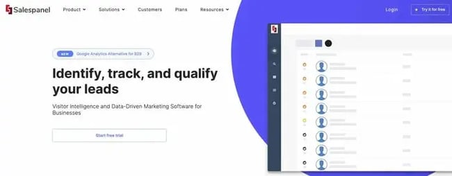 website activity, salespanel