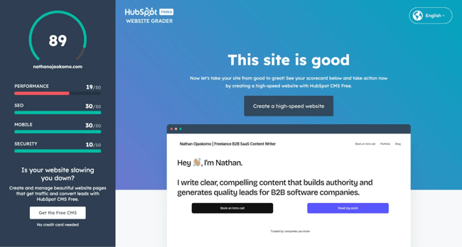 website auditing tools, hubspot website grader