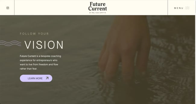 website home page design, future current