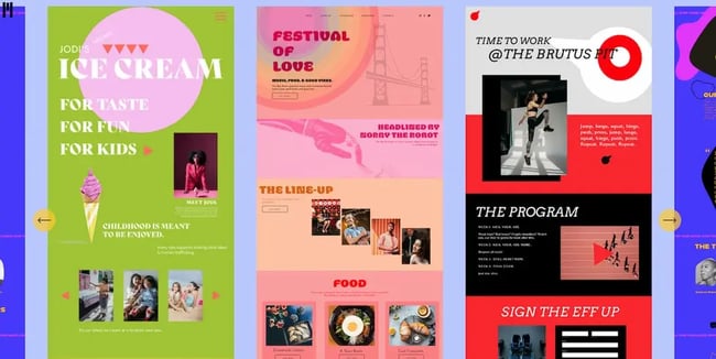website carousel best practices: responsive design desktop