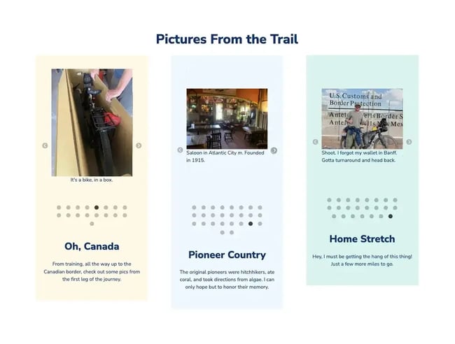 building my first website: an image slider