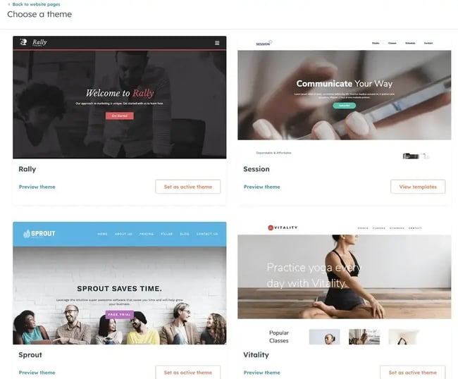 building my first website: choosing a theme