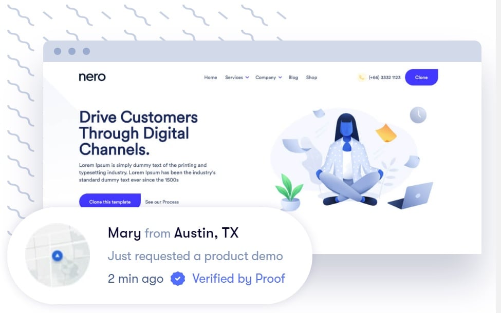 website plugin example, Proof: Social Proof Plugin for Websites