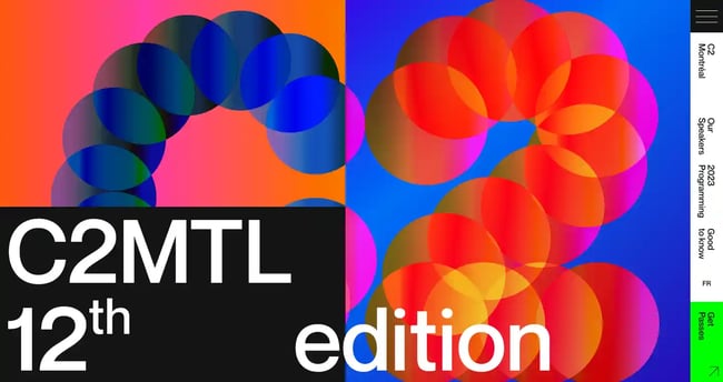 C2 Montreal website animation example