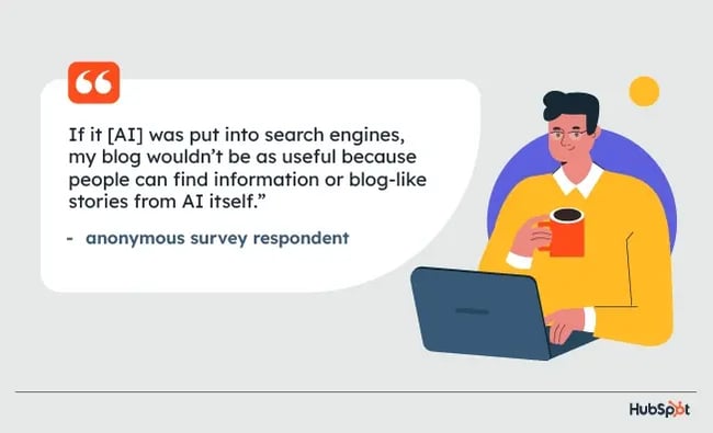 web strategist worrying about Gen ai quote