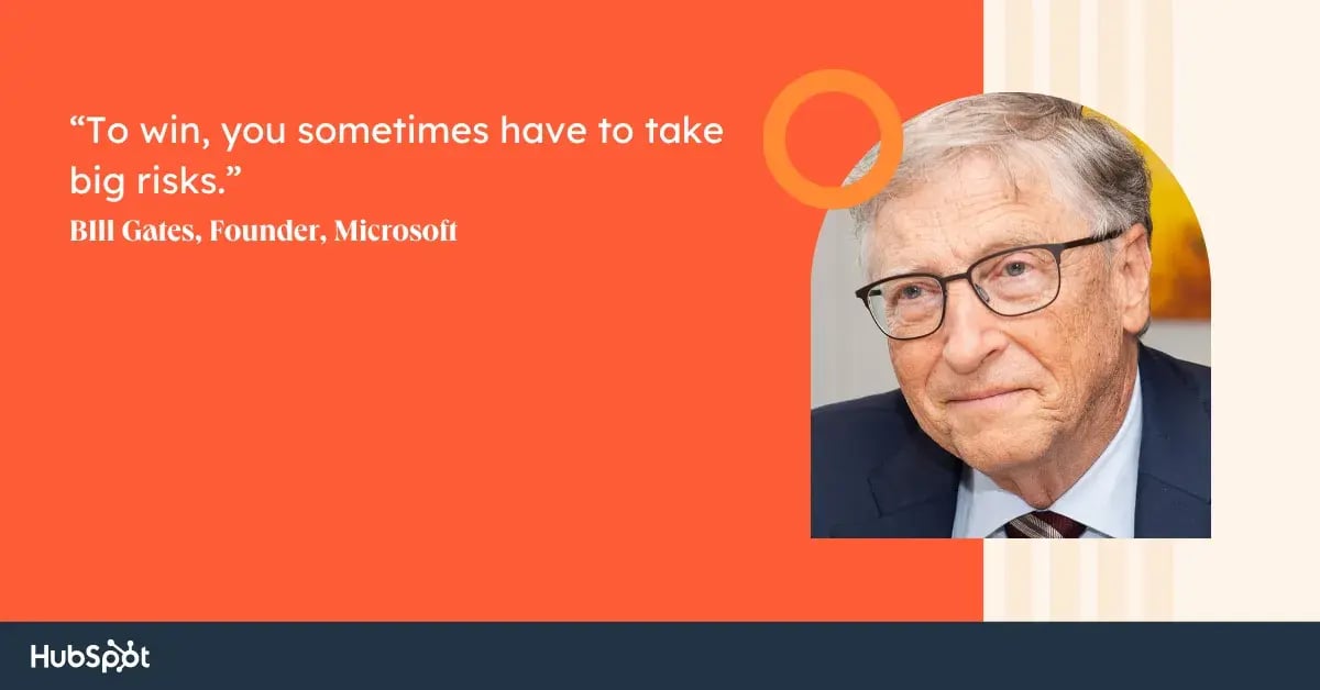 a quote about a risk-taking which is a valuable entrepreneurship trait