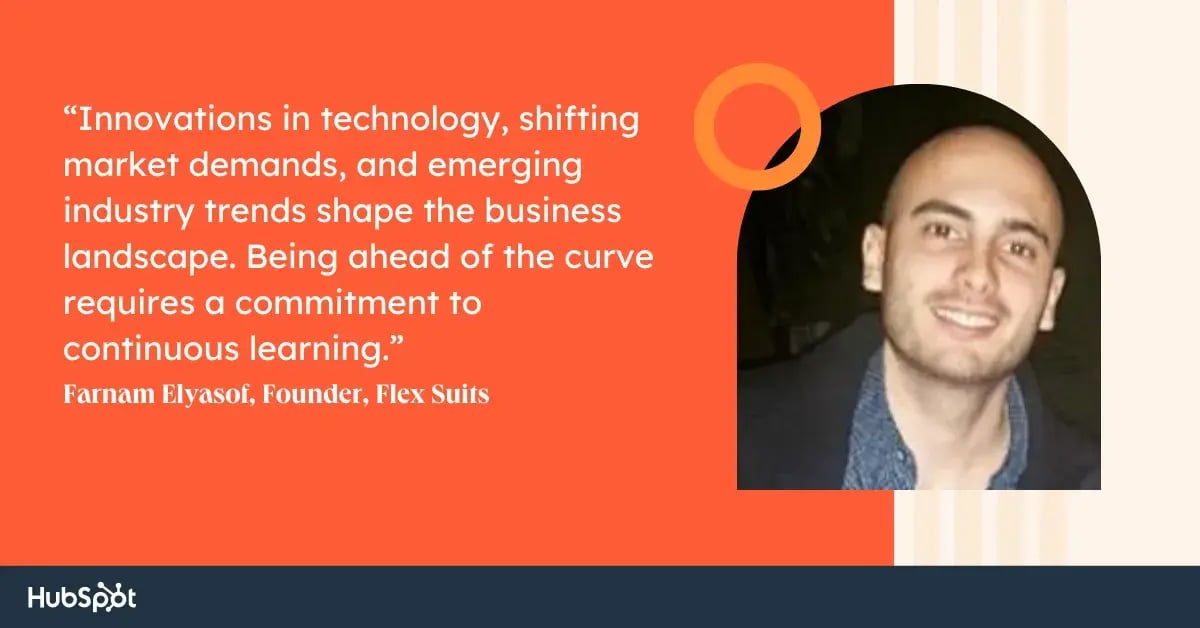 a quote about a commitment to continuous learning which is a valuable entrepreneurship trait