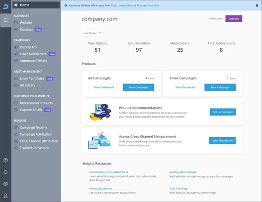 adtech software: adroll