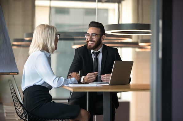 customer service representative speaking to a customer