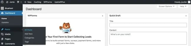 what is a slug in wordpress: Navigate to Posts > All Posts to start process for changing URL  slug