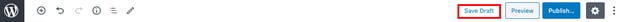 Click Save draft to complete process of changing URL slug