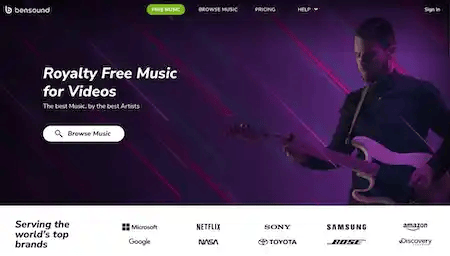 where to find royalty free music, bensound