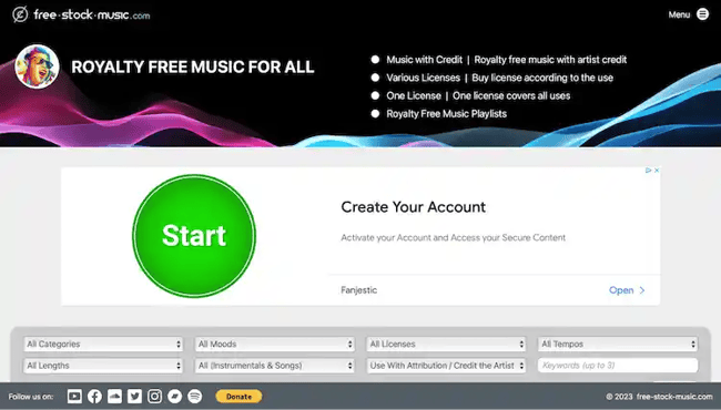 where to find royalty free music, free stock music