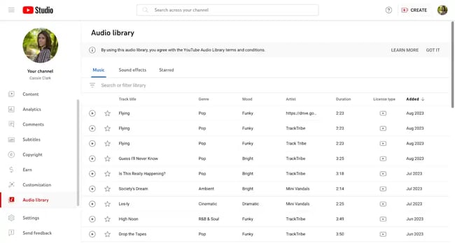where to find royalty free music, youtube
