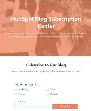 ̽ѡ subscribe to email CTA