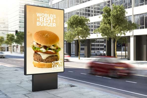 A personalized marketing campaign shows people in a neighborhood their favorite burger based on data collected by the restaurant.
