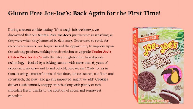 Word of mouth marketing example: Trader Joes