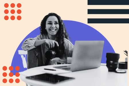 woman builds a wordpress portfolio theme