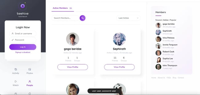 wordpress intranet themes, Beehive
