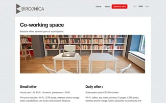 A multilingual site built with Mozello website builder