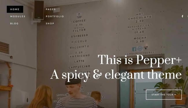 wordpress food blog themes, Pepper+