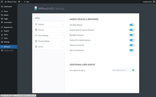 best wordpress plugins for bloggers: wptouch