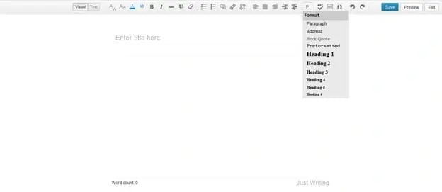 best wordpress plugins for marketers: Just Writing