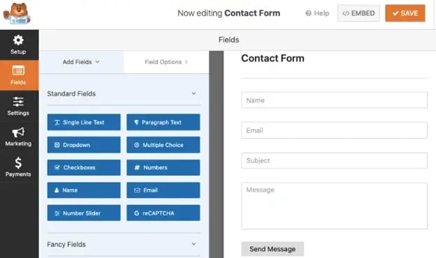 Best WordPress plugins, WP Forms
