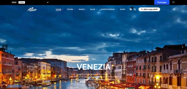 wordpress theme travel: Altair 