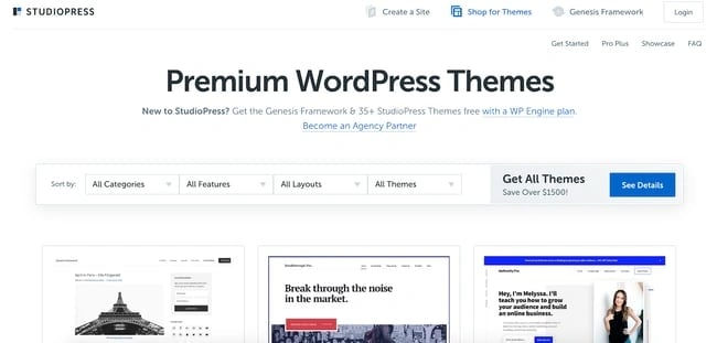 word press theme, studio