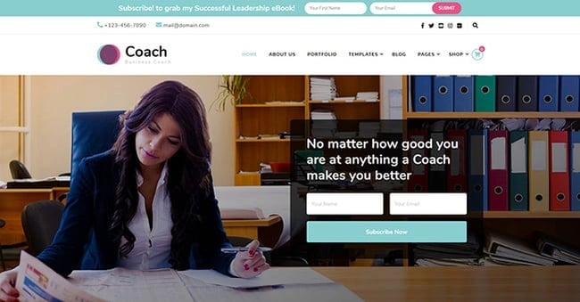 word press theme blossom