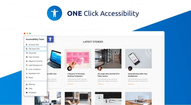 One Click Accessibility