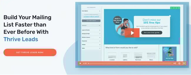best wordpress email plugins, thrive leads