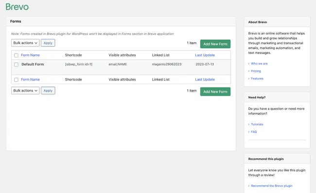 best wordpress email plugins, Brevo