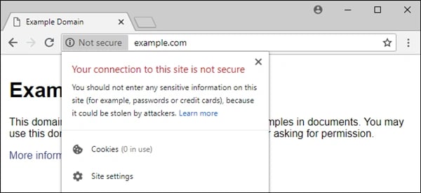 resolving the mixed content error message