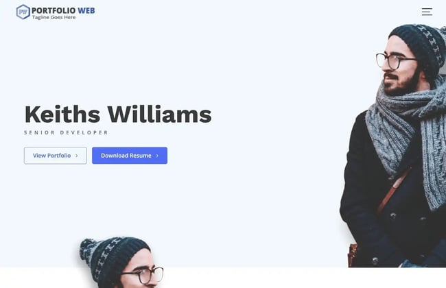 best Wordpress portfolio themes, Portfolio Web