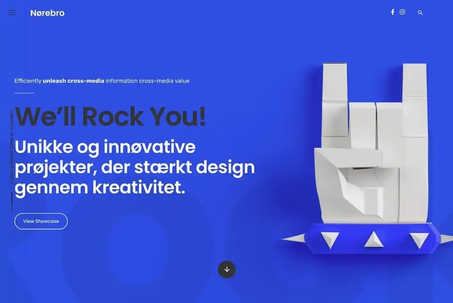 best Wordpress portfolio themes, Norebro