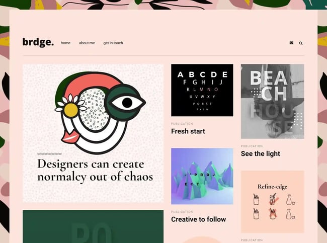 best Wordpress portfolio themes, Bridge
