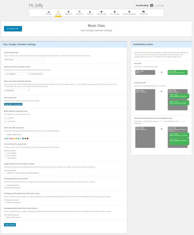 Team Booking WP Plugin