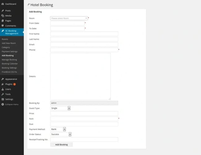 WP Quick Booking Manager Pro 