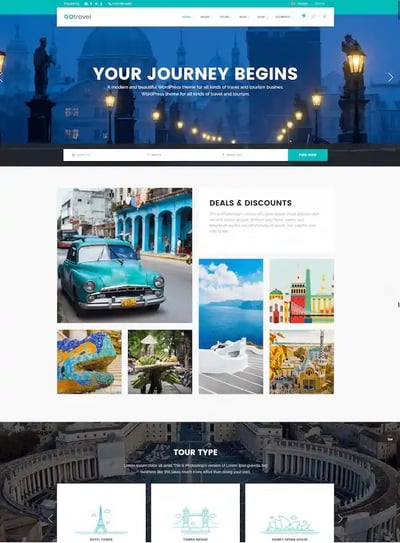 Best WordPress Instagram Theme GoTravel