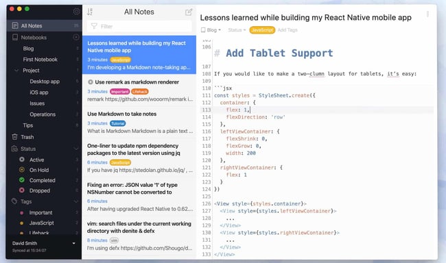 wysiwyg markdown editor, Inkdrop