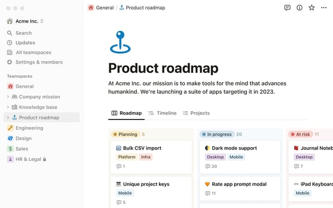 wysiwyg markdown editor, Notion