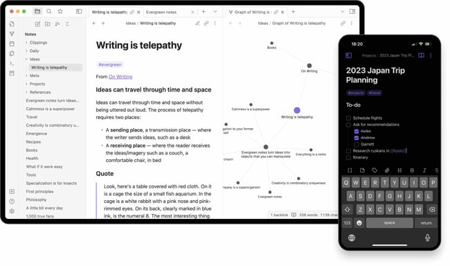 wysiwyg markdown editor, Obsidian